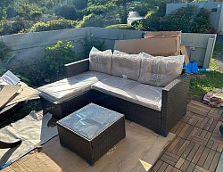 Patio furniture assembly