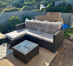 Patio furniture assembly