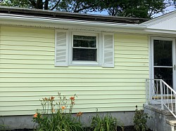 Power wash siding