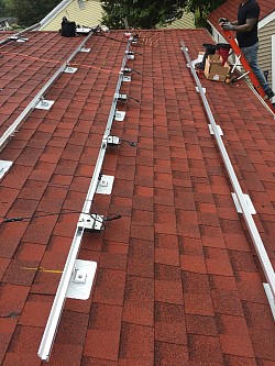 Solar panel rails