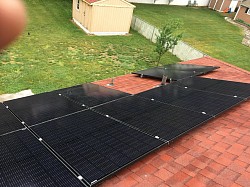 Solar panel installation