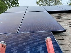 Solar panel installation